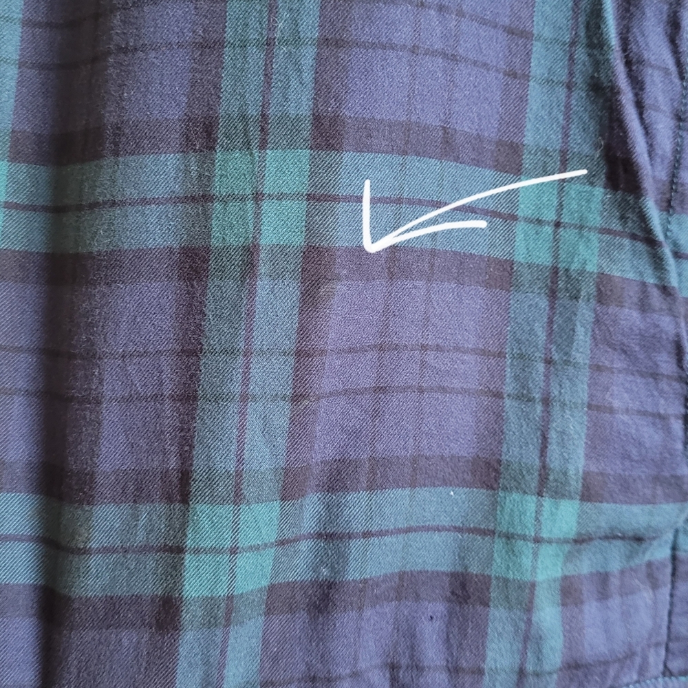LL BEAN FLEECE LINED PLAID FLANNEL HOODIE SHACKET WOMEN'S SIZE  LARGE - Picture 13 of 16